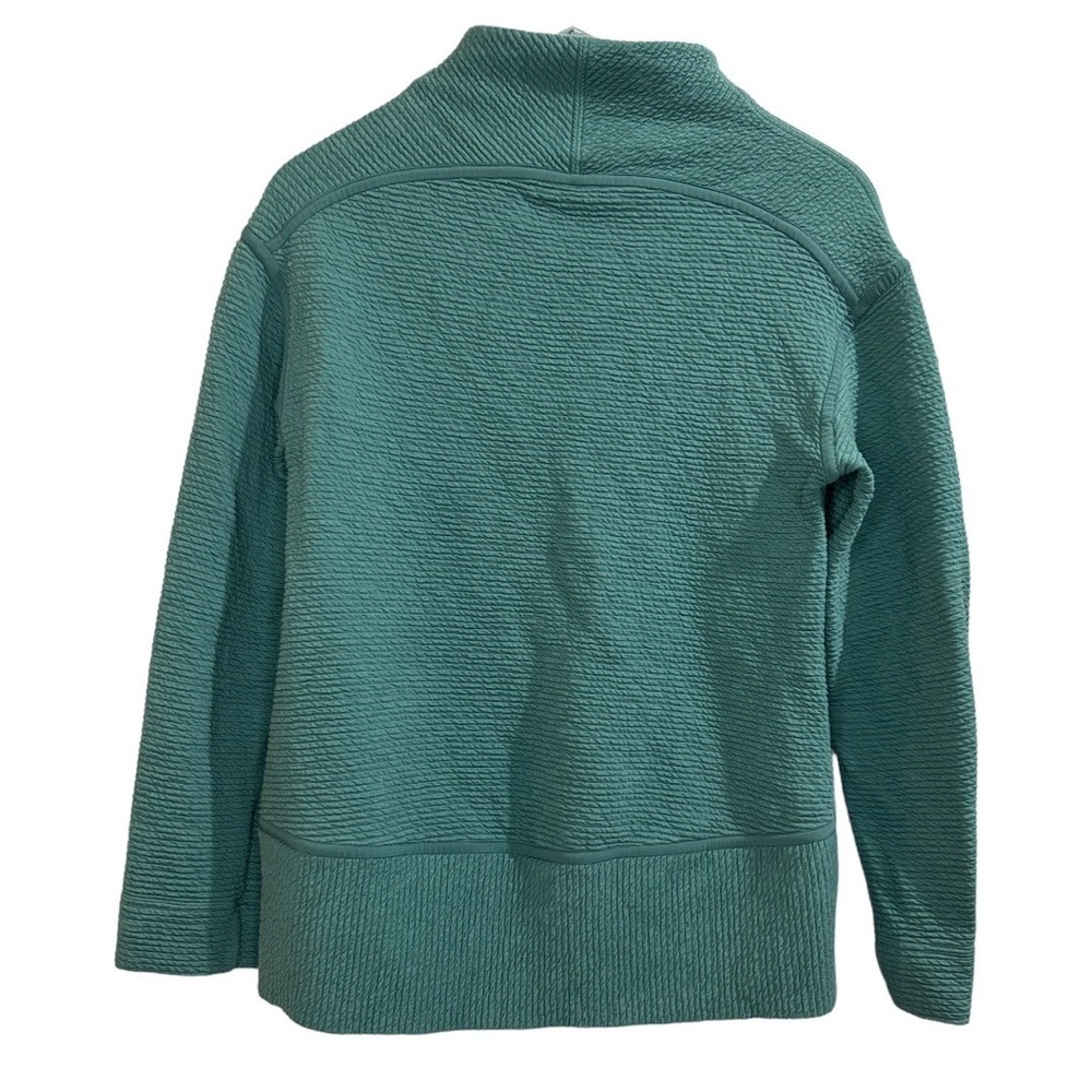 Lululemon On Repeat Mock Neck Pullover Sweater Green Smoke Size 4 - Picture 8 of 14